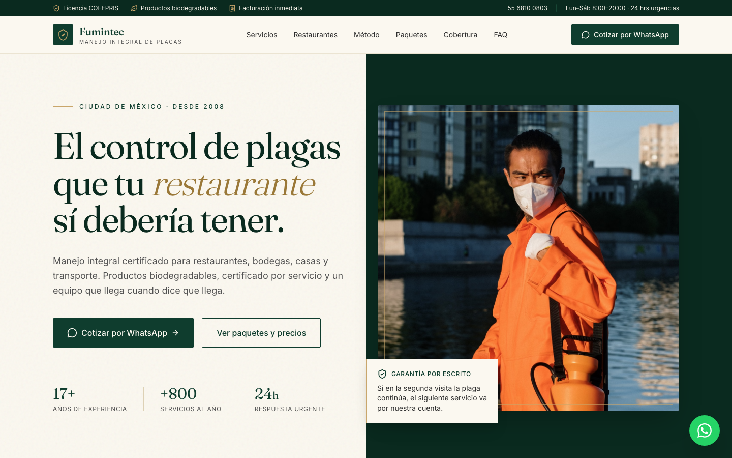 Fumintec después — Cohete